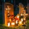 Solar Cross Garden Stake Lights 38inch Metal Outdoor Waterproof Memorial Garden Decor 2 Lighting Modes Cemetery Decorations for Grave for Remembrance Gifts & Sympathy Gifts